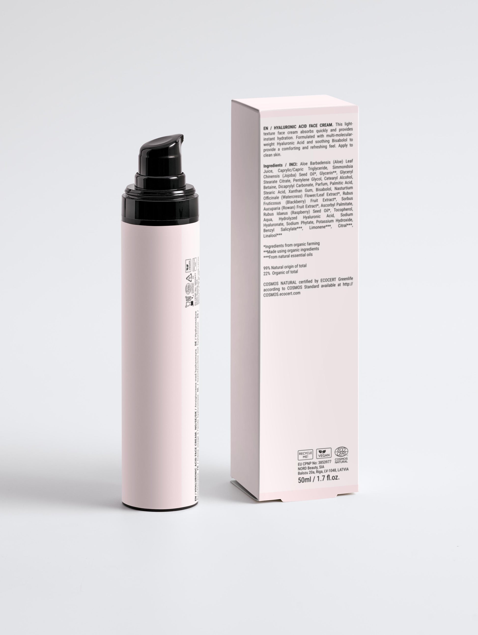 Hyaluronic Acid Face Cream for Men - Lunessio