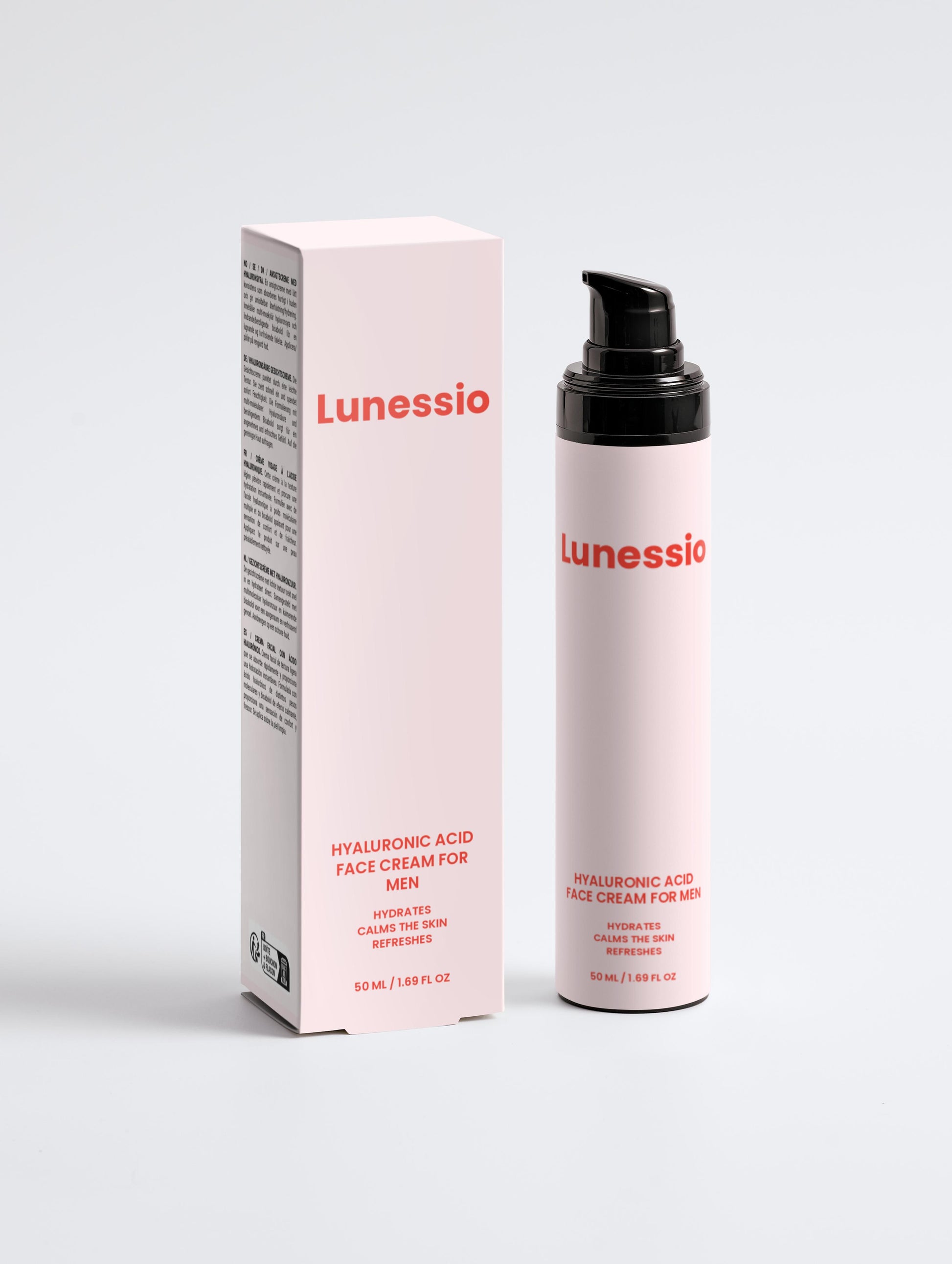 Hyaluronic Acid Face Cream for Men - Lunessio