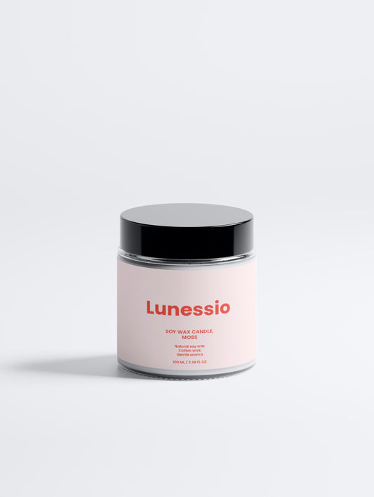 Soy Wax Candle, Moss - Lunessio
