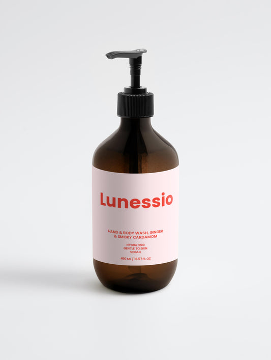 Hand & Body Wash, Ginger & Smoky Cardamom - Lunessio