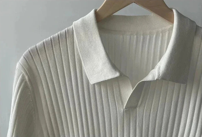 CAPRI – RIBBED KNIT POLO