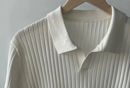CAPRI – RIBBED KNIT POLO