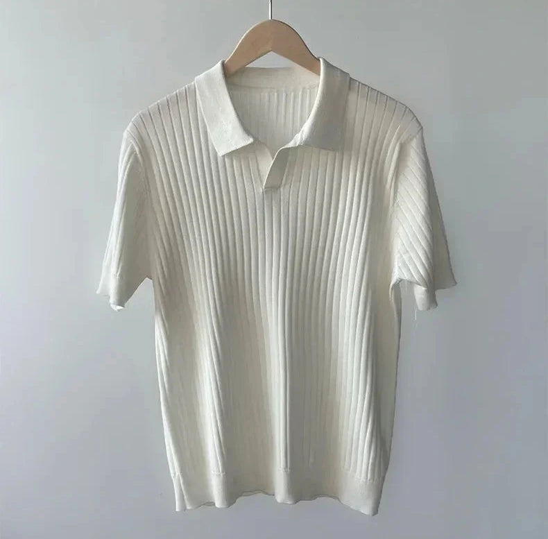 CAPRI – RIBBED KNIT POLO