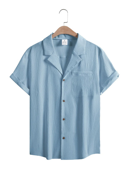 THE PORTOFINO – LINEN BLEND CAMP COLLAR SHIRT