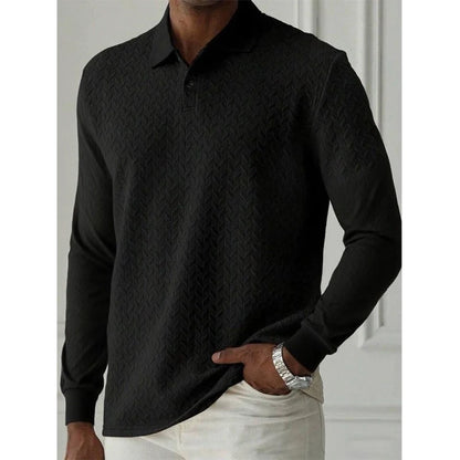THE SORRENTO – TEXTURED LONG SLEEVE POLO