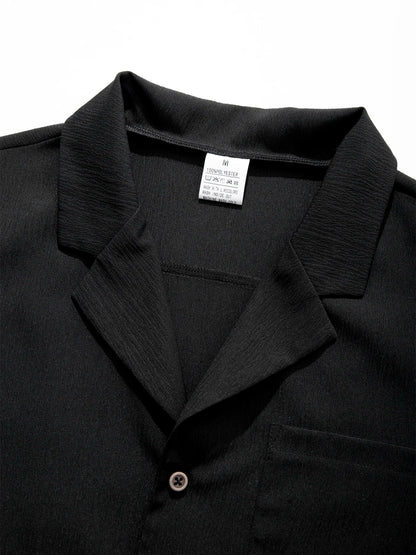 THE PORTOFINO – LINEN BLEND CAMP COLLAR SHIRT