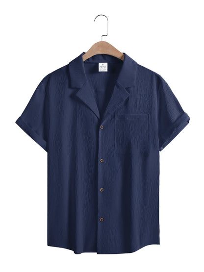 THE PORTOFINO – LINEN BLEND CAMP COLLAR SHIRT