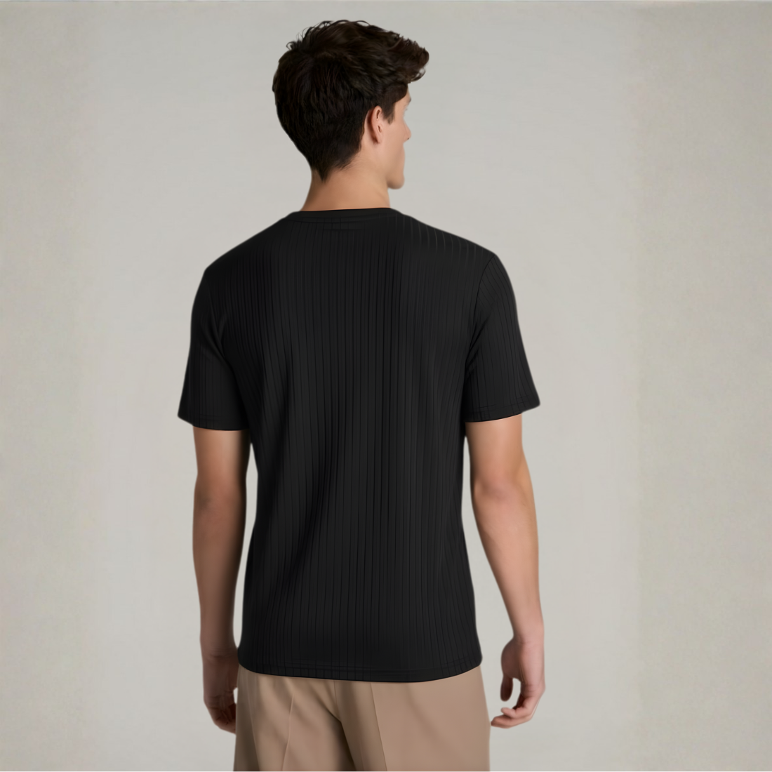 FIRENZE – RIBBED KNIT TEE