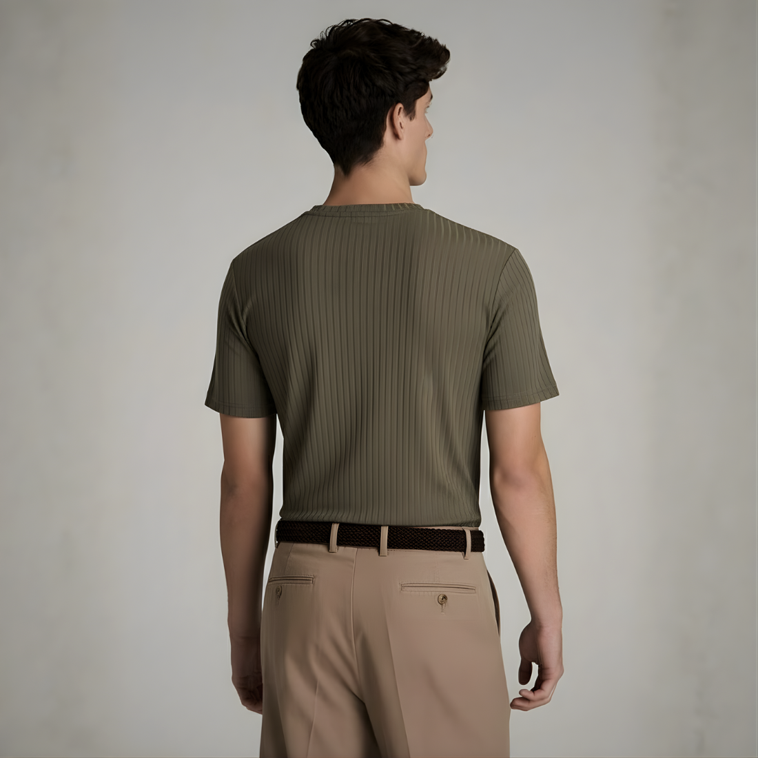 FIRENZE – RIBBED KNIT TEE