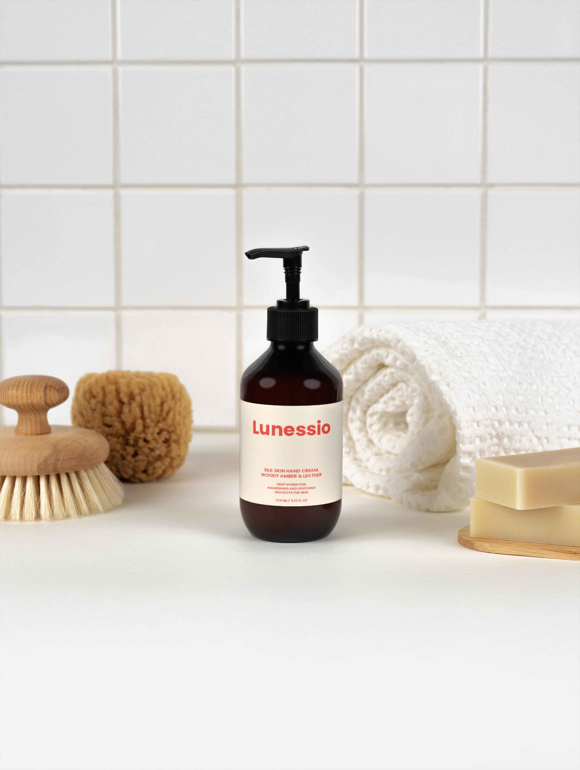 Silk Skin Hand Cream, Woody Amber & Leather