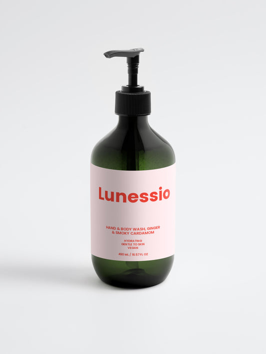Hand & Body Wash, Ginger & Smoky Cardamom - Lunessio