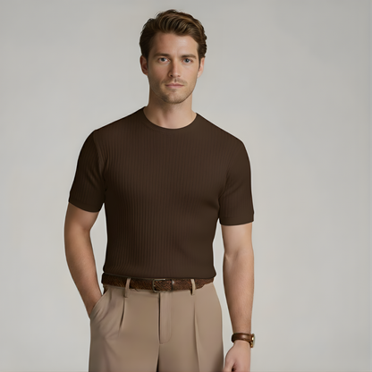 FIRENZE – RIBBED KNIT TEE