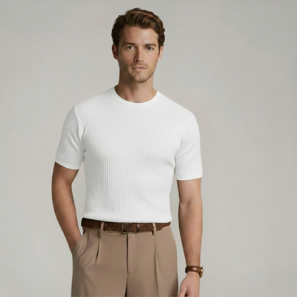 FIRENZE – RIBBED KNIT TEE